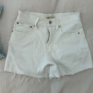 Madewell Off-White Jean Shorts